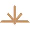 Ekena Millwork Kennewick Timber Gable Bracket, Western Red Cedar, 48"W x 28"H x 3 1/2"D x 3 1/2"F, 14/12 Pitch GBW048X28X0404KEN00SWR - alternate 1